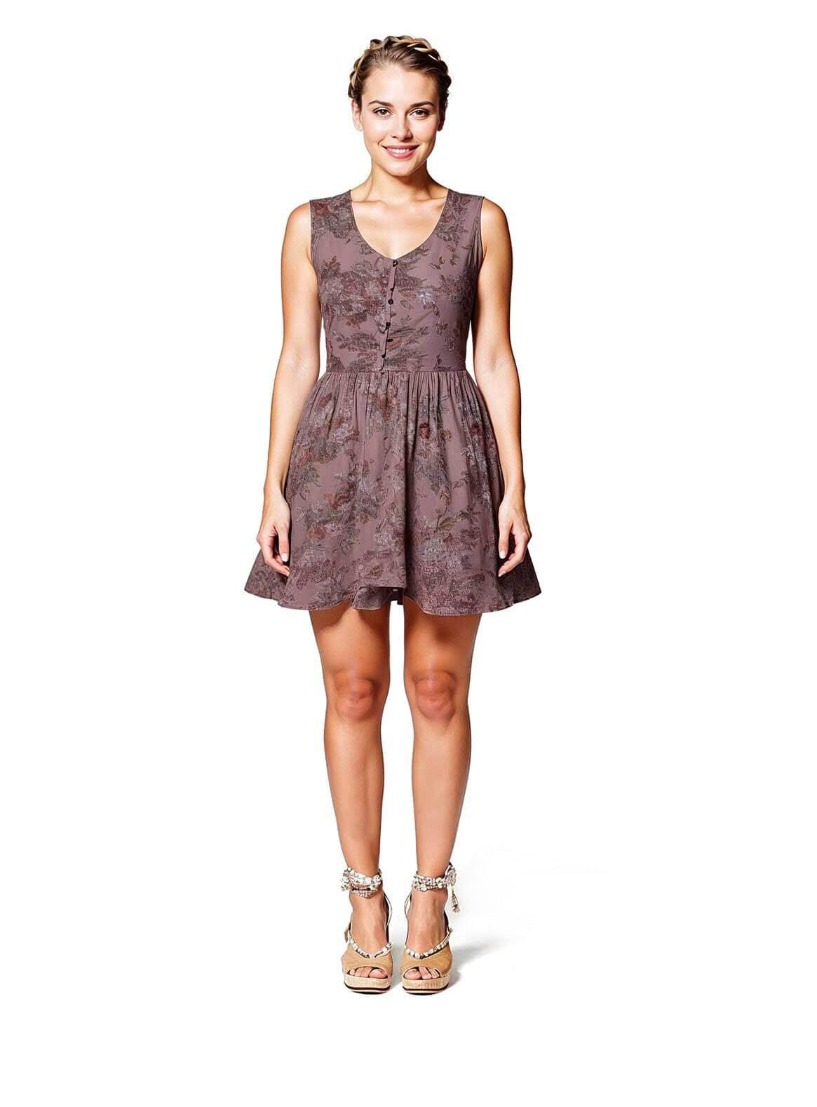 Floral Printed Mini Dress