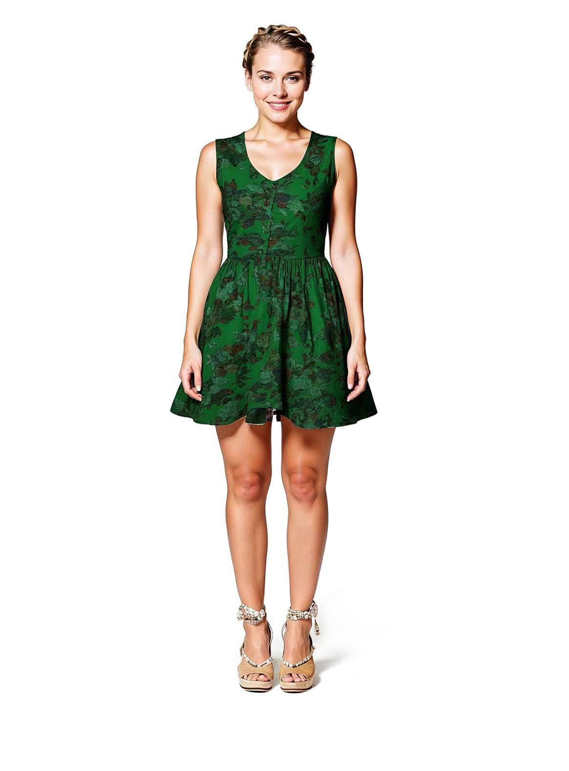 Floral Printed Mini Dress