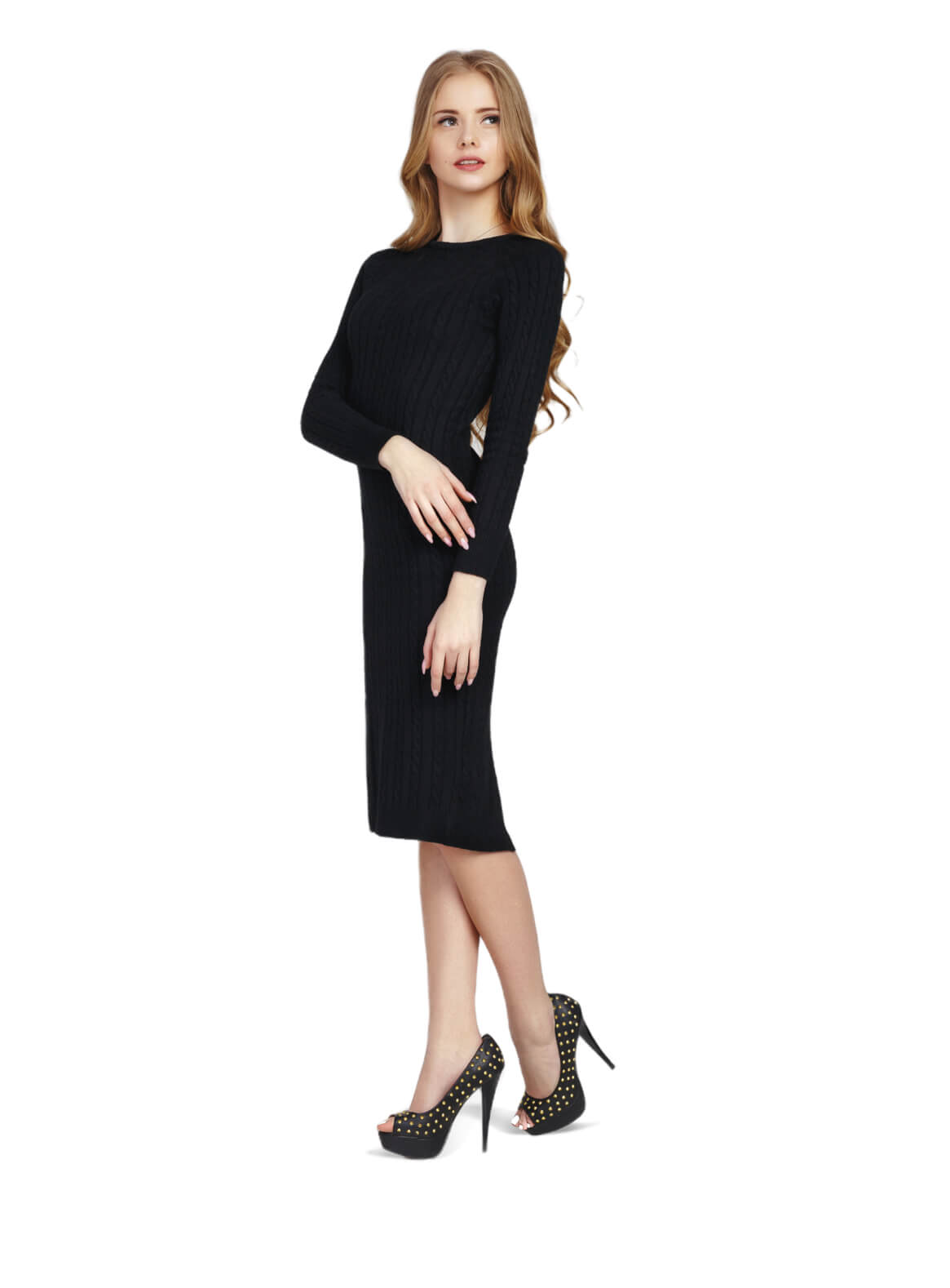 Woolen Classy Knee Dress