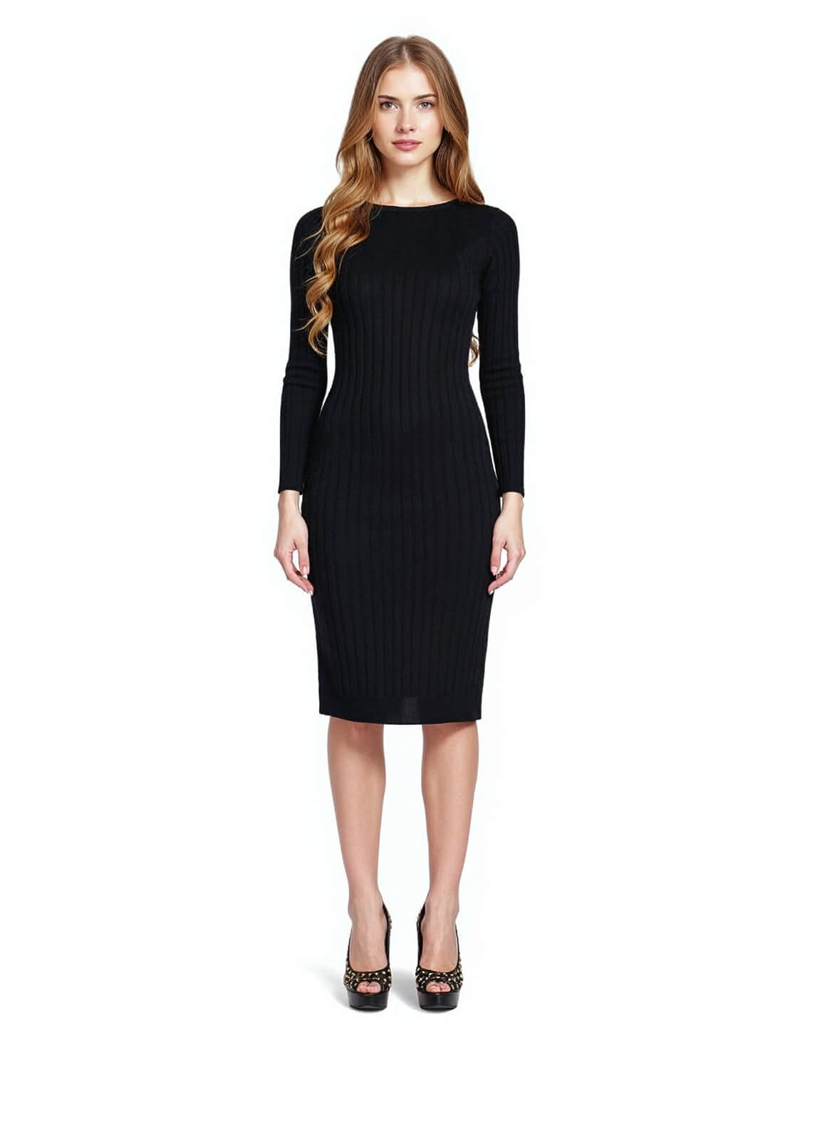 Woolen Classy Knee Dress