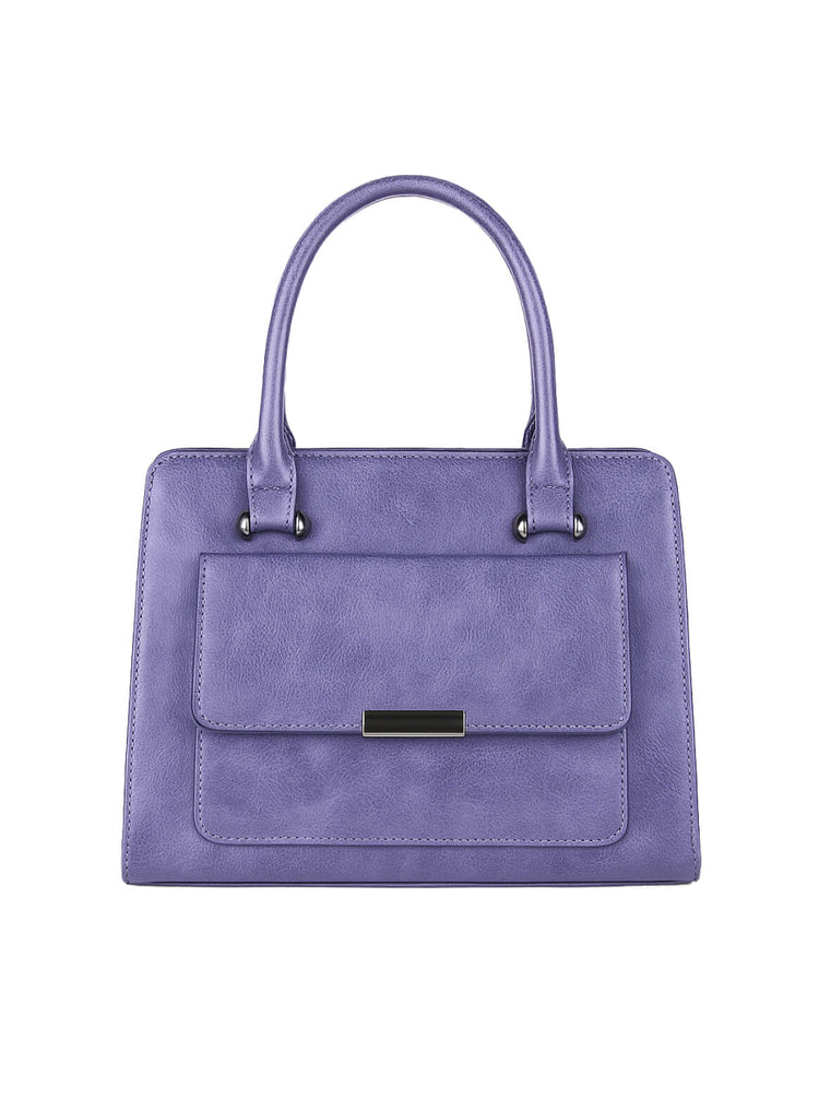 Handbag with Metal Buckle