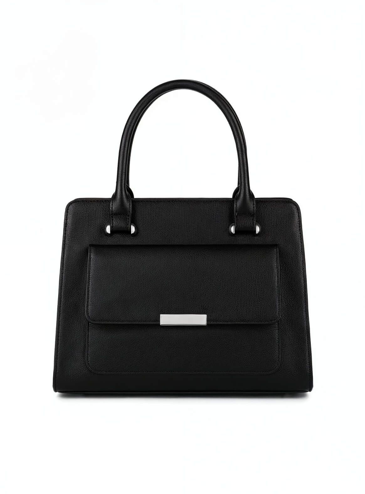 Handbag with Metal Buckle